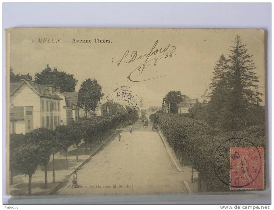 (77) - MELUN - AVENUE THIERS - 1905 - Melun