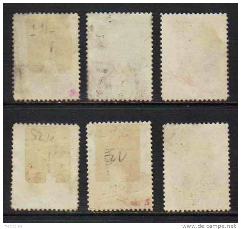 GRECE - SAMOS / 1912-13 # 6, 9, 10, 12, 13, 14 (*) (ref T1543) - Samos