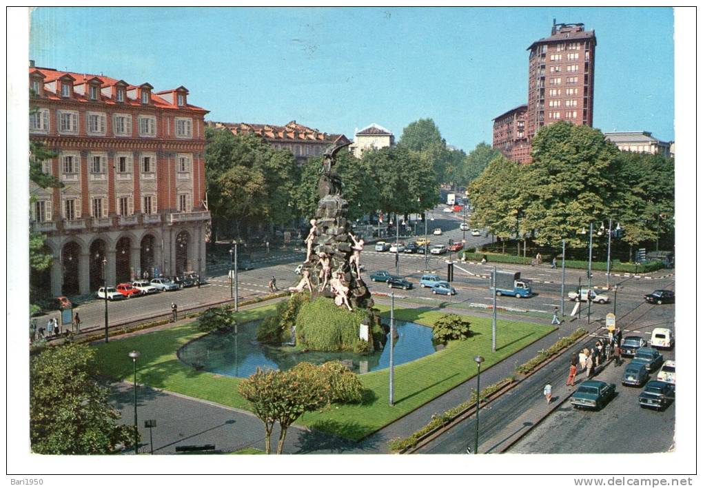 TORINO - Piazza Statuto - Monumento Ai Caduti Per Il Traforo Del Fréjus - Places & Squares