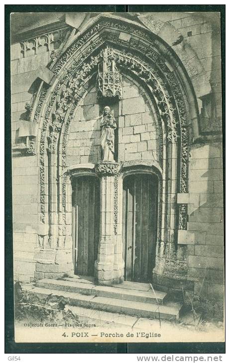 POIX Porche De L'église Neuve  - Bcj21 - Poix-de-Picardie