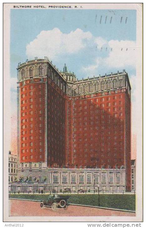 Litho Providence R I Biltmore Hotel 3.2.1923 Nach Roma Italia - Providence