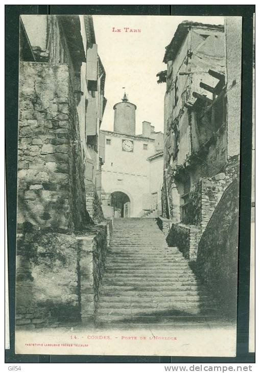 Cordes -  Porte De L'horloge    - Bcj73 - Cordes