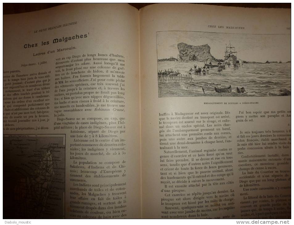 1902 Le Petit Français Illustré : MADAGASCAR ; Général Boër Delarey; Un Vrai Casse-tête ;Royautés Bizarres - 1901-1940