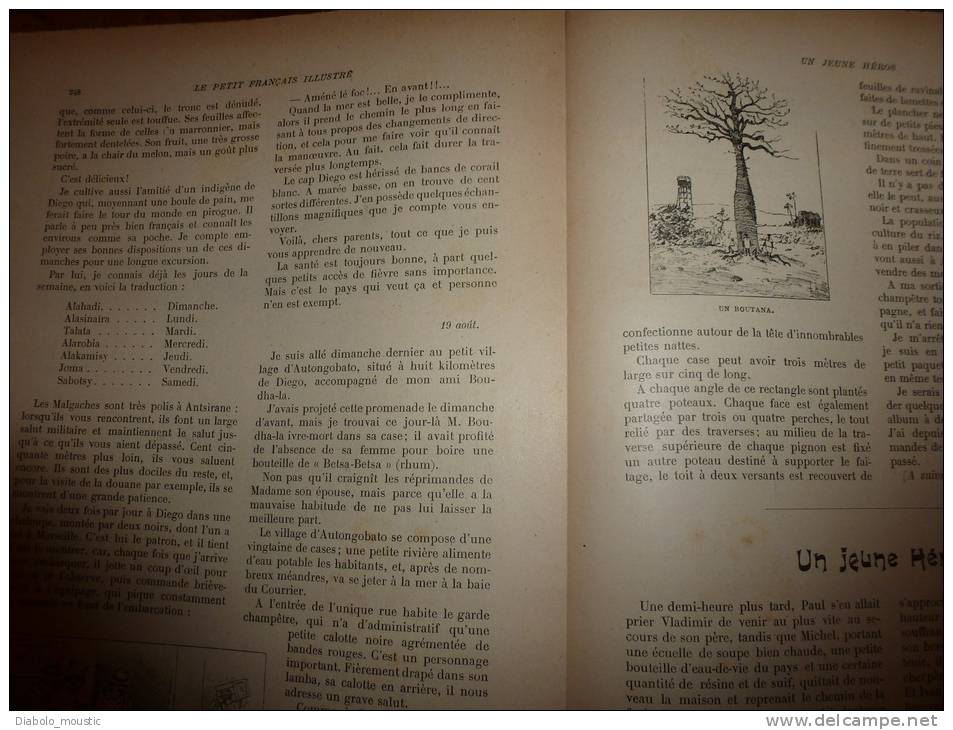 1902 Le Petit Français Illustré : MADAGASCAR ; Général Boër Delarey; Un Vrai Casse-tête ;Royautés Bizarres - 1901-1940