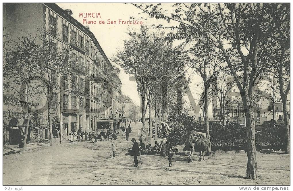 SPAIN - MURCIA - PLANO DE SAN FRANCISCO - 1910 PC. - Murcia