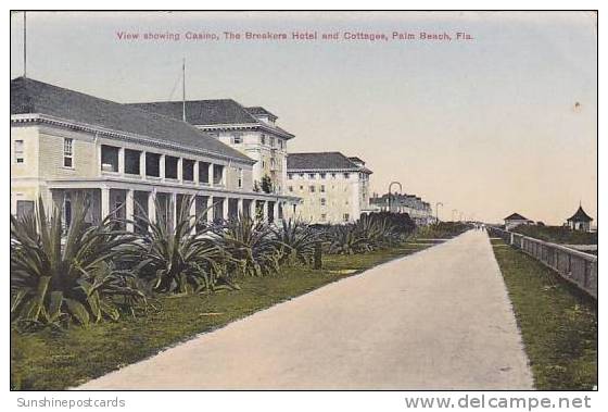 Florida Palm Beach Breakers Hotel Cottages &amp; Casino 1909 - Palm Beach
