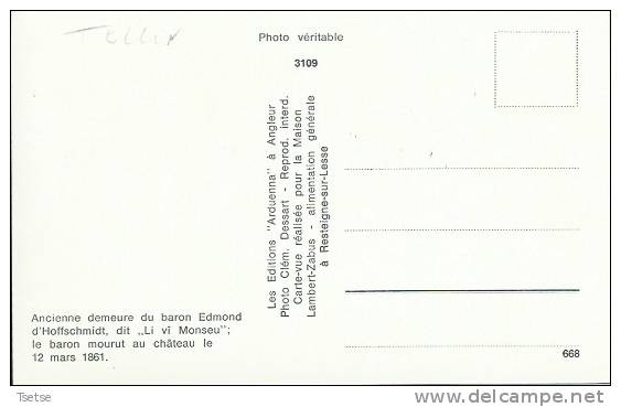 Tellin - Ancienne Demeure Du Baron Edmond D'Hoffschmidt Dit " Li Vî Monseu " ( Voir Verso ) - Tellin