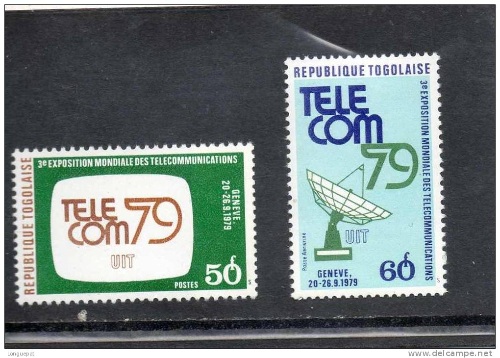 TOGO : Exposition Des Télécommunications à Genève - Ecran De Télévision,  Antenne Terrestre D´écoute. - Togo (1960-...)