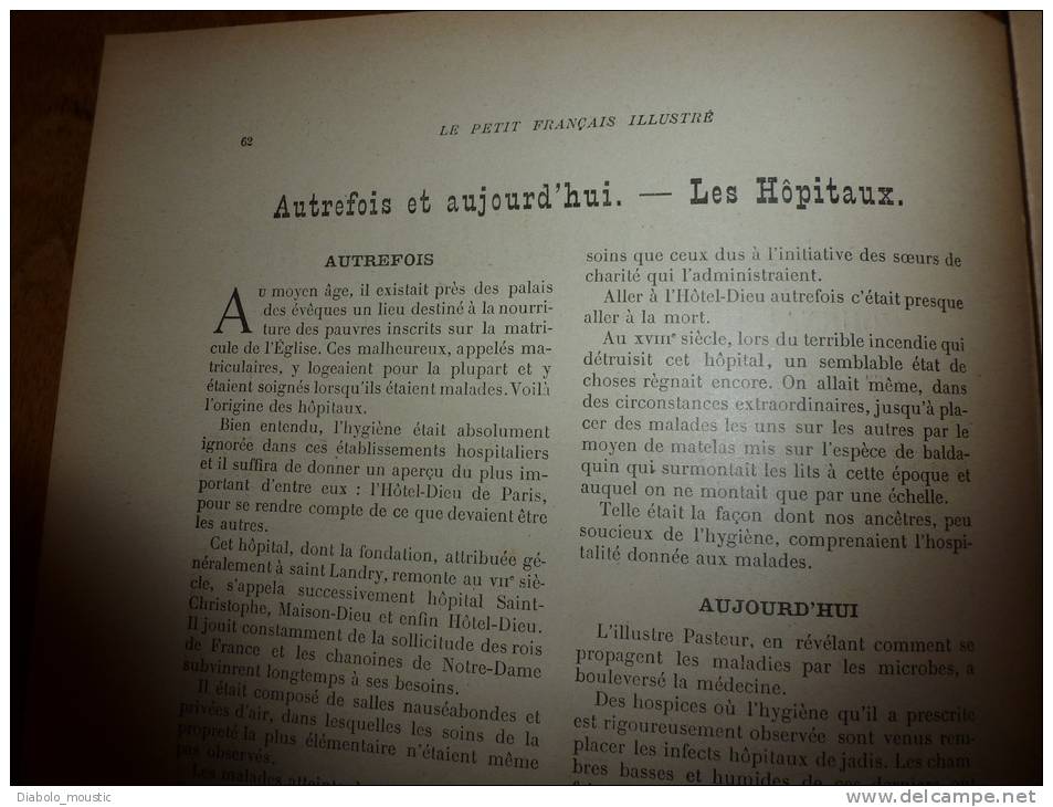 1902 Le Petit Français Illustré : Hôpital Jadis; Les JEUX Chez Les PEAUX-ROUGES; Une Pluie De POISSONS Aux U.S.A - 1901-1940