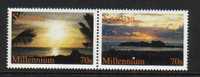 SAMOA 2000 MILLENIUM SET OF 2 NHM SUNSET OVER OCEAN - Samoa (Staat)