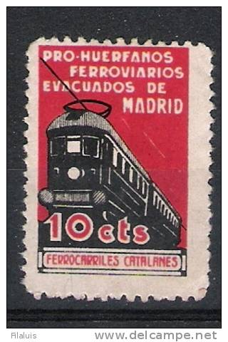 01760 Sofima Madrid 39 *  RARO TOPICAL Trenes / Train / Eisenbahn - Viñetas De La Guerra Civil