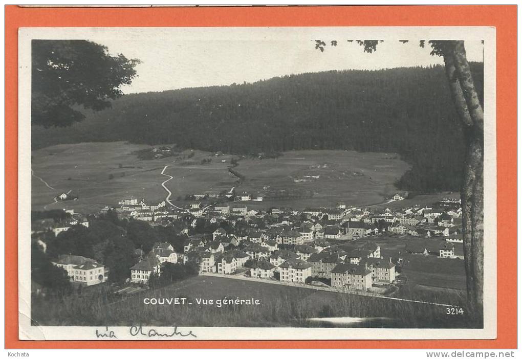 Z130, Couvet, Vue Générale, 3214,  Circulée 1930 - Couvet