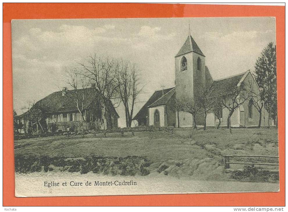 Z131, Eglise Et Cure De Montet - Cudrefin, 182, Nima édit., Non Circulée - Cudrefin