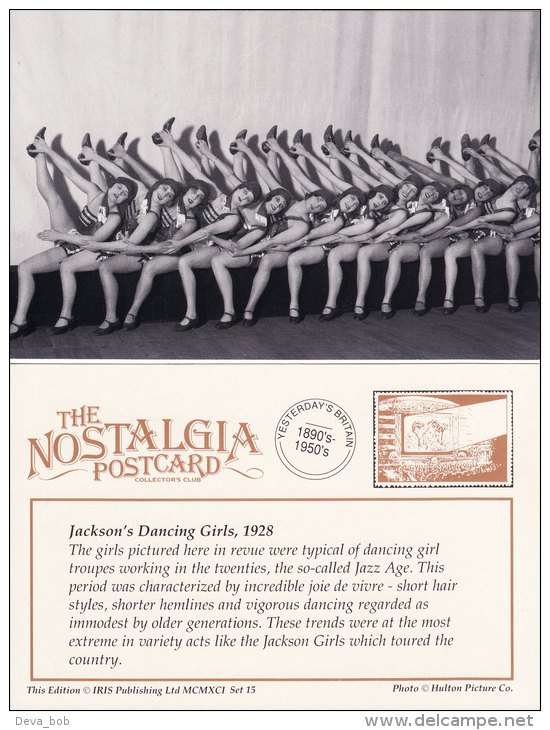 Postcard Jackson´s Jazz Dancing Girls 1928 Hulton Photo Nostalgia - Tanz