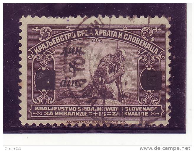 SERBIAN SOLDIER-WAR-OVERPRINT 8 DIN-POSTMARK-MARIOLANA-SHS-VOJVODINA-YUGOSLAVIA-1922 - Used Stamps