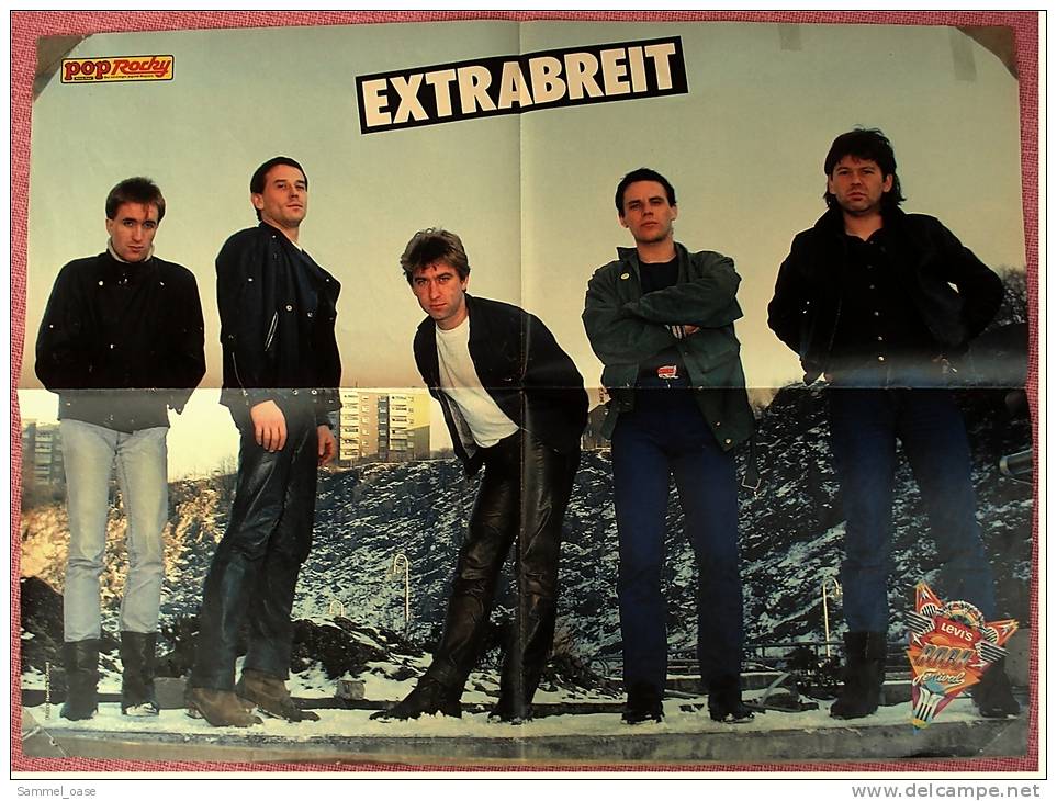 Musik Poster  - Gruppe Extrabreit  -  Ca. 56 X 41 Cm  -  Von Pop-Rocky  Ca. 1982 - Manifesti & Poster