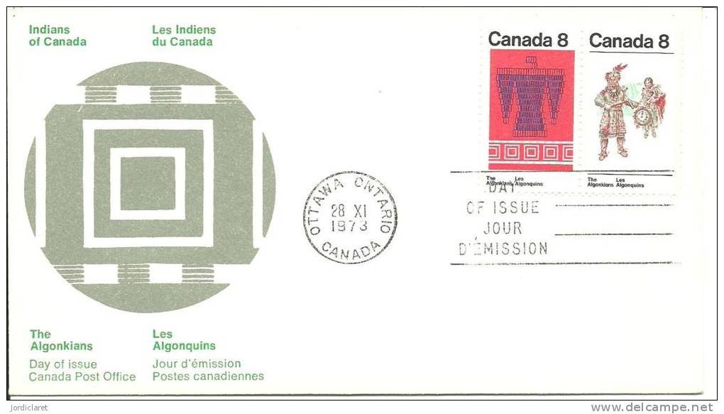 FDC.CANADA 1973 - American Indians