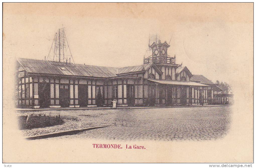 Termonde. La Gare 1900 - Dendermonde