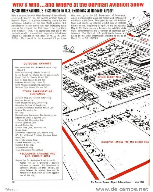 Air Force / Space Digest - INTERNATIONAL - MAY 1966 - German Aviation Show HANOVER -  Tank - Avion - Espace -   (3284) - Anglais