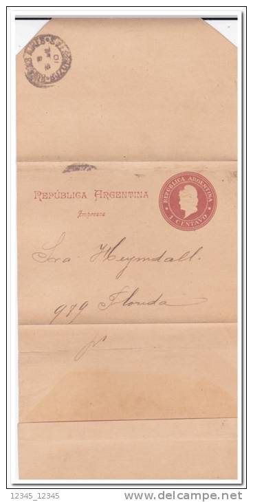 Argentinië Used Prepaid Postage Envelope - Interi Postali