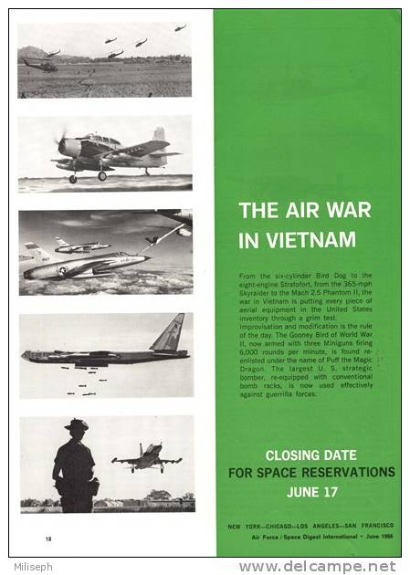 Air Force / Space Digest - INTERNATIONAL - JUNE 1966 - Vietnam -  Jeep - Tank - Avion - Bateau         (3285 - Englisch