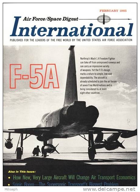 Air Force / Space Digest - INTERNATIONAL - FEBRUARY 1965 - Kennedy - Johnson - Eisenhower - Truman - Roosevelt  (3287) - Inglés