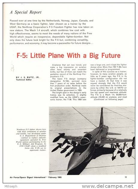 Air Force / Space Digest - INTERNATIONAL - FEBRUARY 1965 - Kennedy - Johnson - Eisenhower - Truman - Roosevelt  (3287) - English