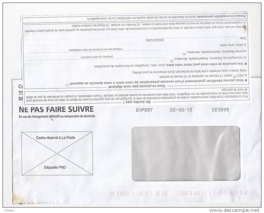 Avis De Passage. Lettre Expert.  (Voir Commentaires) - Covers & Documents