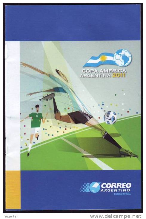 Argentine Argentina 2011 - Postal Philatelic Notice Folder Leaflet Brochure - 20 Pages - COPA AMERICA - Football - Copa América