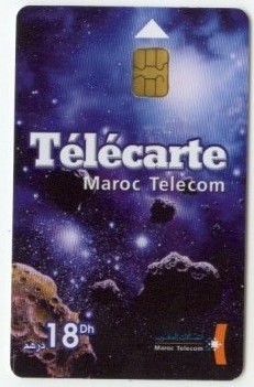 Carte à Puces MAROC TELECOM. (Espace). - Marokko