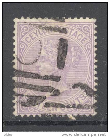 CEYLON, 1872 16c  (wmk Crown CC) Fine Used - Ceylan (...-1947)