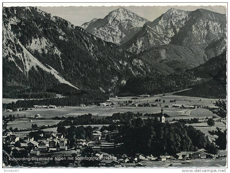 PK-CP Deutschland, Ruhpolding, Bayerische Alpen Mit Sonntagshorn, Gebraucht, Siehe Bilder! *) - Ruhpolding