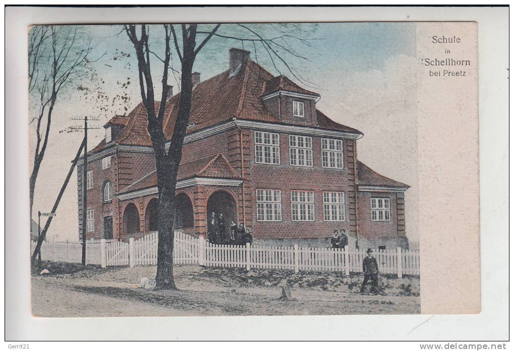 2308 PREETZ - SCHELLHORN, Schule 1921 - Preetz
