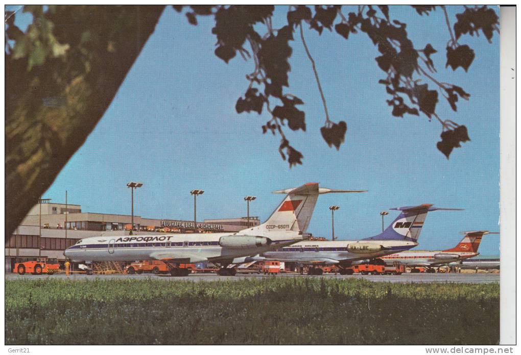 FLUGZEUGE - FLUGHAFEN / AIRPORT Berlin-Schönefeld, Aeroflot Tupolev TU 134 - Aerodrome