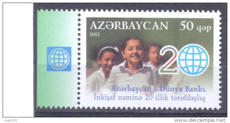 2012.Azerbaijan,  World Bank, 20y Of Partnership, 1v, Mint/** - Azerbaiján