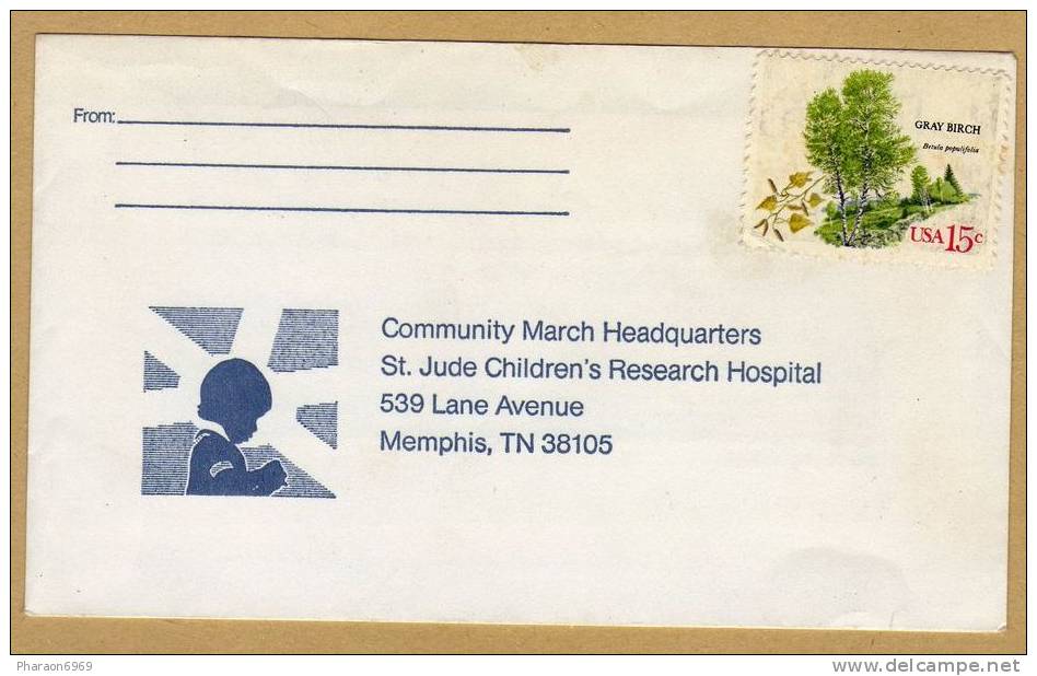 Enveloppe Community March Headquarters St. Jude Children's Research Hospital Memphis - Other & Unclassified