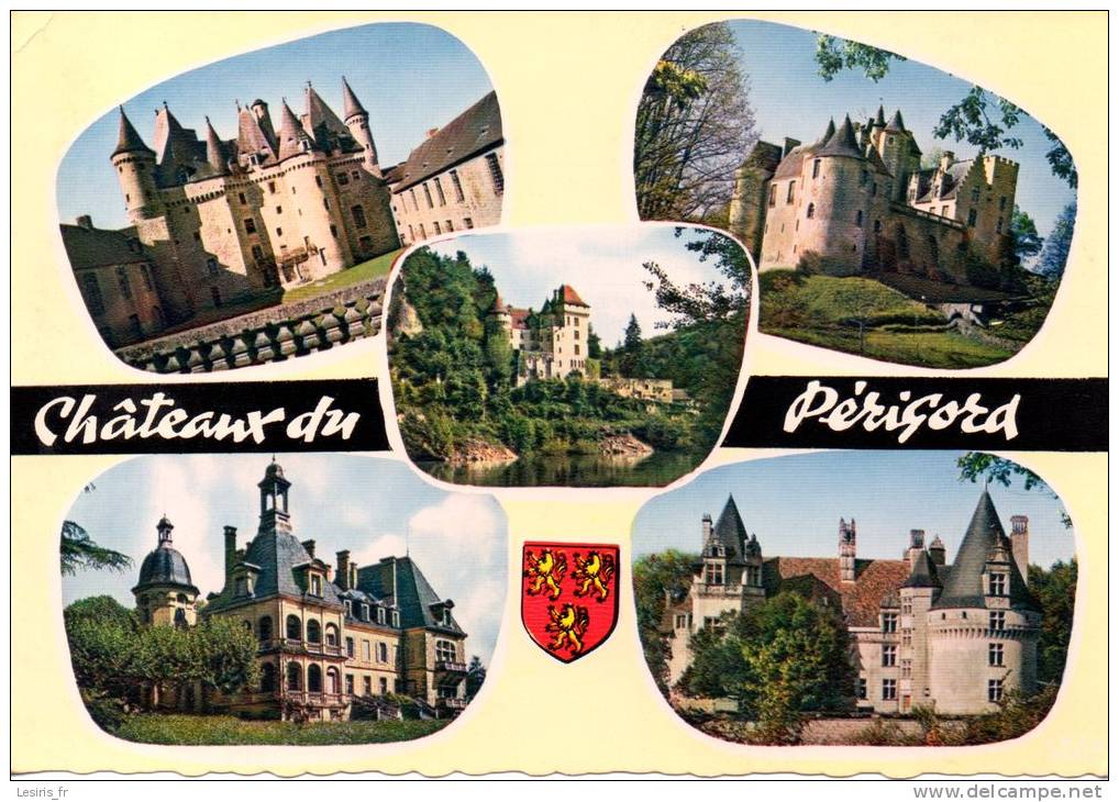 CP - CHATEAUX DU PERIGORD - JUMILHAC LE GRAND - FAYRAC - LA MALARTRIE - EYSSENDIERAS - PUYGUILHEM - MULTIVUES - 24/233 - - Otros & Sin Clasificación