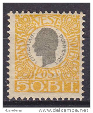 Danish West Indies 1905 Mi. 34     50 Bit King König Christian IX. MH* - Denmark (West Indies)
