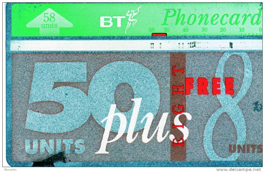 Royaume-Uni BT Phonecard 58Units 50+8  Vide Et TTB **** N° Lot :442D74825 RARE - Collections