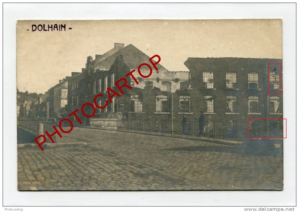 DOLHAIN-LIMBOURG-Destructions-CARTE PHOTO-Periode Apres Guerre-14-18-1 WK-BELGIEN-BELGIQUE-Edt.CORNET-HODIMONT- - Limbourg