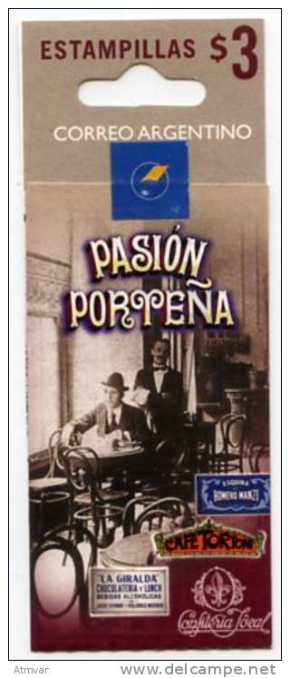 1228. ARGENTINA / ARGENTINE () - Carnet PASION PORTEÑA - Tango, Cafe, Camarero - Libretti