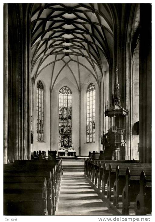 AK Saalfeld, Johanniskirche, Ung, 1973 - Saalfeld