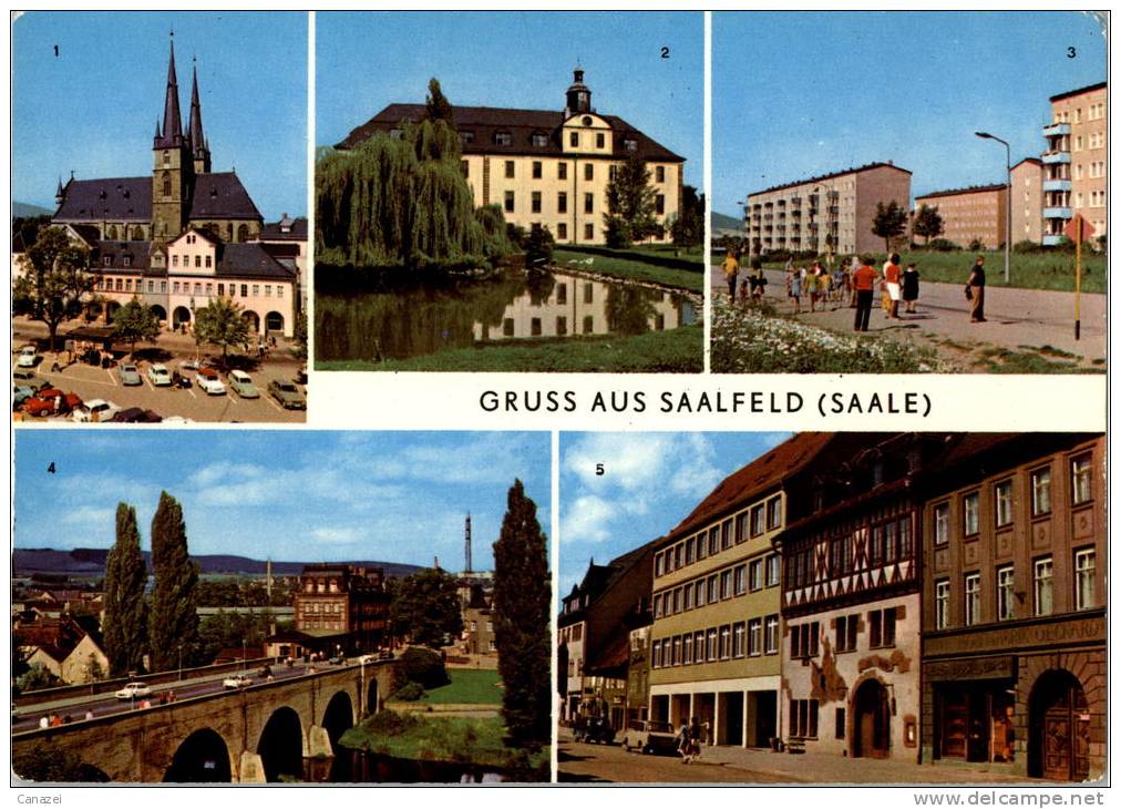 AK Saalfeld: OT Gornsdorf, Brücke Der Freundschaft, HOG "Das Loch", Ung, 1978 - Saalfeld