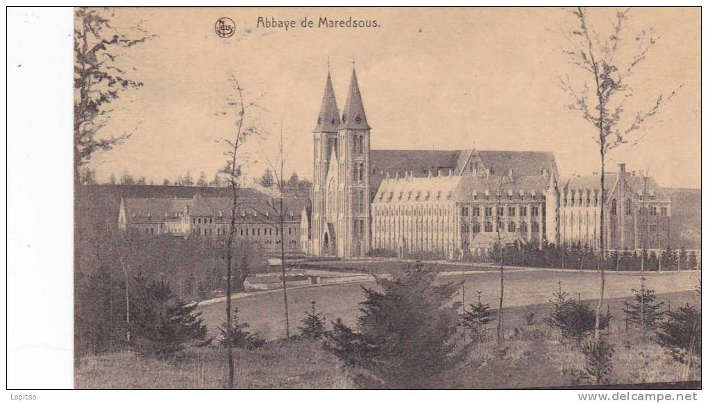 MAREDSOUS  Nels  écrite En 1921  L'Abbaye      Voir Scans - Onhaye