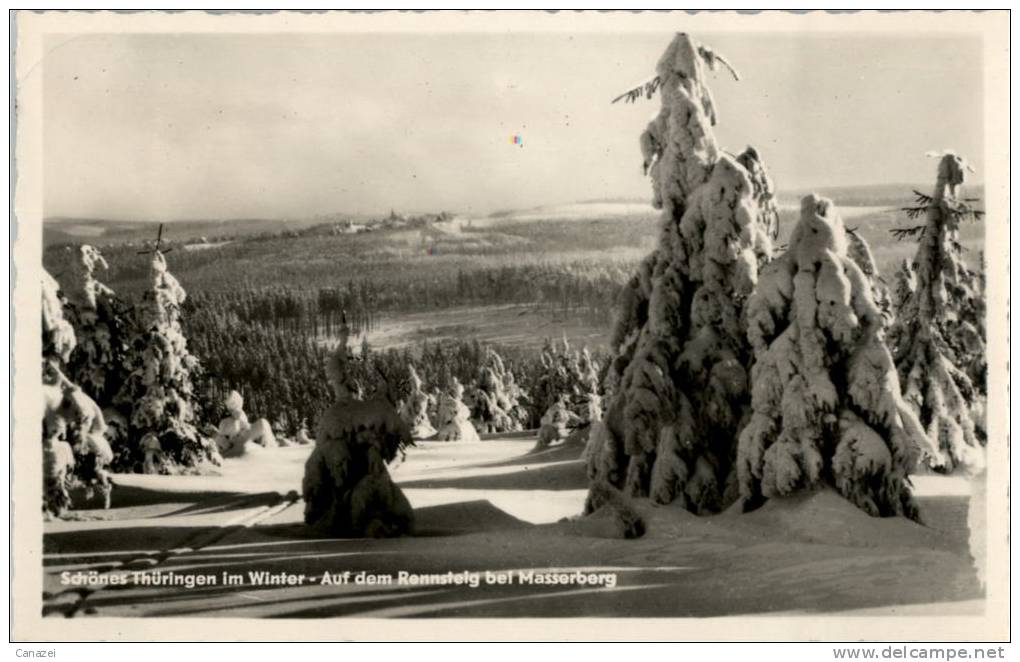 AK Masserberg, Wintersportplatz, Gel, 1960 - Masserberg