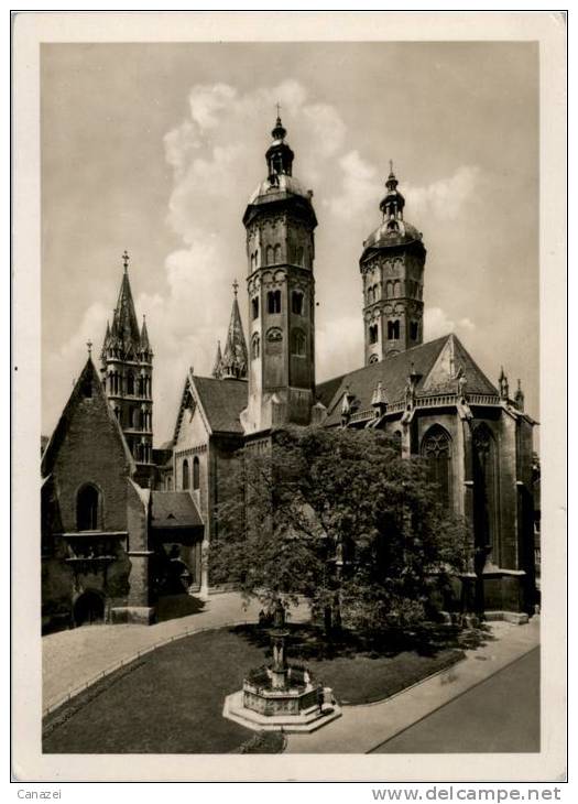 AK Naumburg, Dom, Querhaus Mit Gotischem Ostchor, Gel, 1955 - Naumburg (Saale)