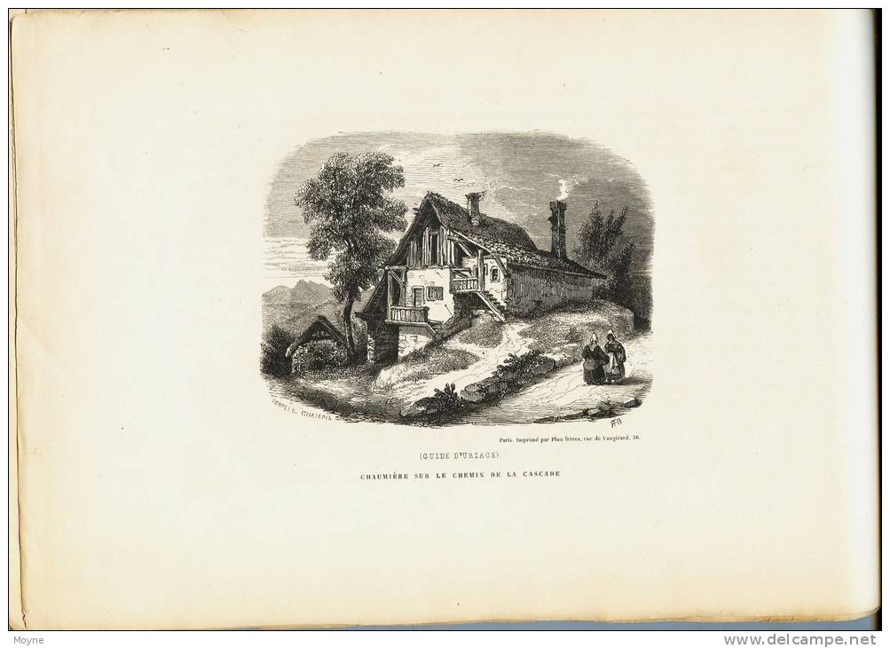 Isére - URIAGE et ses ENVIRONS    GUIDE PITTORESQUE ET DESCRIPTIF 1855  - A.M . LADICHERE - EDITION ORIGINALE