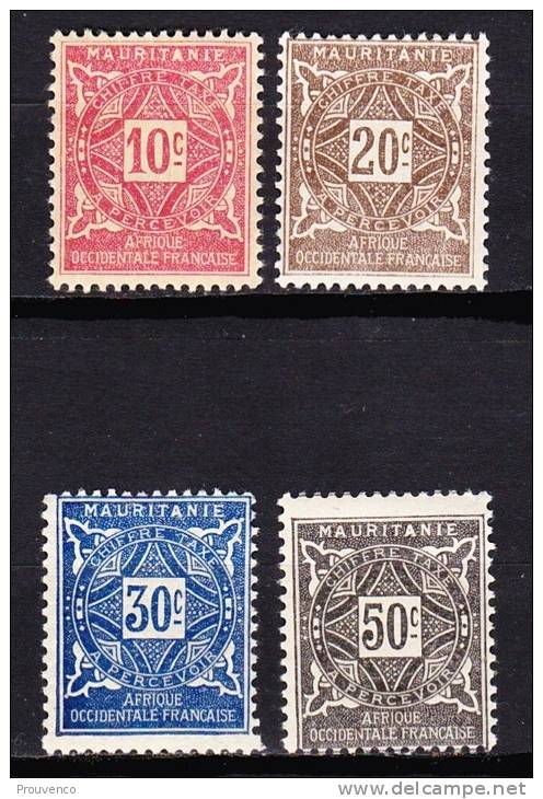 MAURITANIE 1914   YT TAXE 18 A 21  NEUFS **    VOIR DESCRIPT. - Unused Stamps