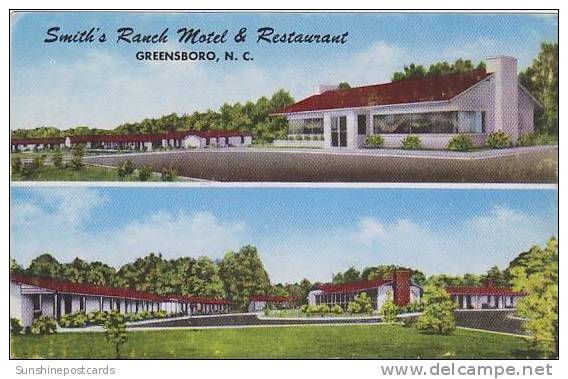 North Carolina Greensboro Smiths Ranch Motel &amp; Restaurant - Greensboro