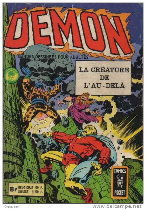 DEMON Recueil 3124 ( 1 + 2 ) BE AREDIT COMICS POCKET 07-1976 RARE - Demon